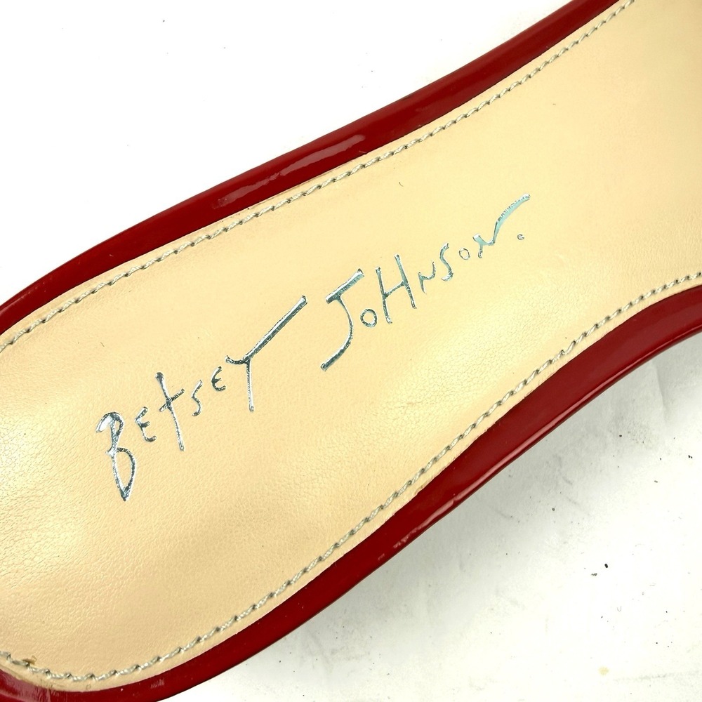 Betsey Johnson Sunny Shoes 8.5 Rhinestone Crystal Glass Cherry Heels Brand New - Picture 12 of 12